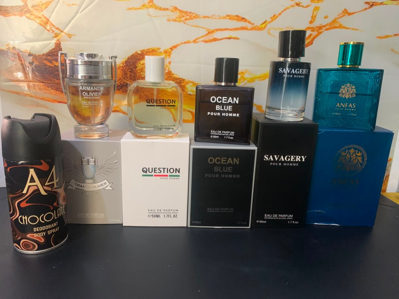 5 عطور + مزيل عرق